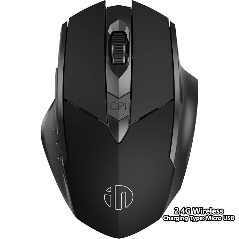 INPHIC Bluetooth Wireless Mouse – Rechargeable 2.4G Silent Office Mouse for PC, Laptop, Tablet, and Smartphone