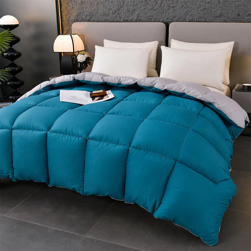 Feather Goose Down Duvet – Warm Winter Thick Quilts, Down-Filled Comforters for Single, Double, Queen & King Size Beds