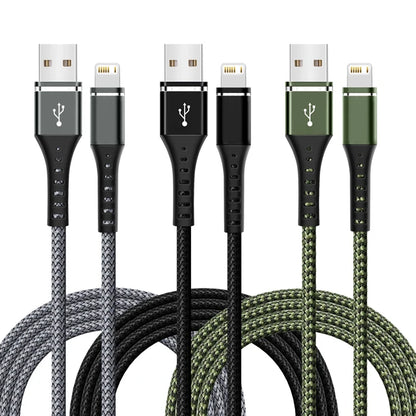 Original Lightning Cable USB – Fast Charging Wire for iPhone 14-6S Plus, X, XR, XS, 13, 12, 11 Pro Max, SE, Nylon Braided Charger Cord