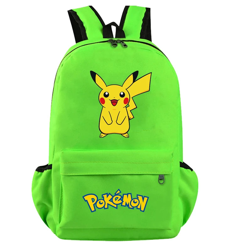 Pokemon Kids Backpack — Pikachu, Charizard, Bulbasaur, Snorlax & Eevee Schoolbag Cartoon Gift