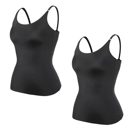 2PCS Women's Tummy Control Shapewear - Seamless Slimming Compression Camisole Tank Top