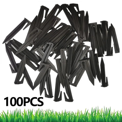 Robotic Lawn Mower Ground Pegs - 50/100PCS Boundary Cable Fixing Spikes for Garden Lawns