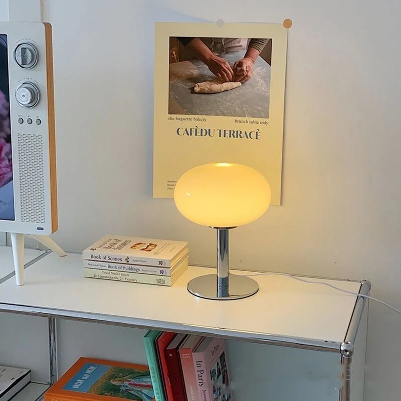 Joylove Girl Bedside Lamp - Lollipop Decorative Table Lamp - Bauhaus Postmodern Minimalist Nordic Retro Glass Table Lamps