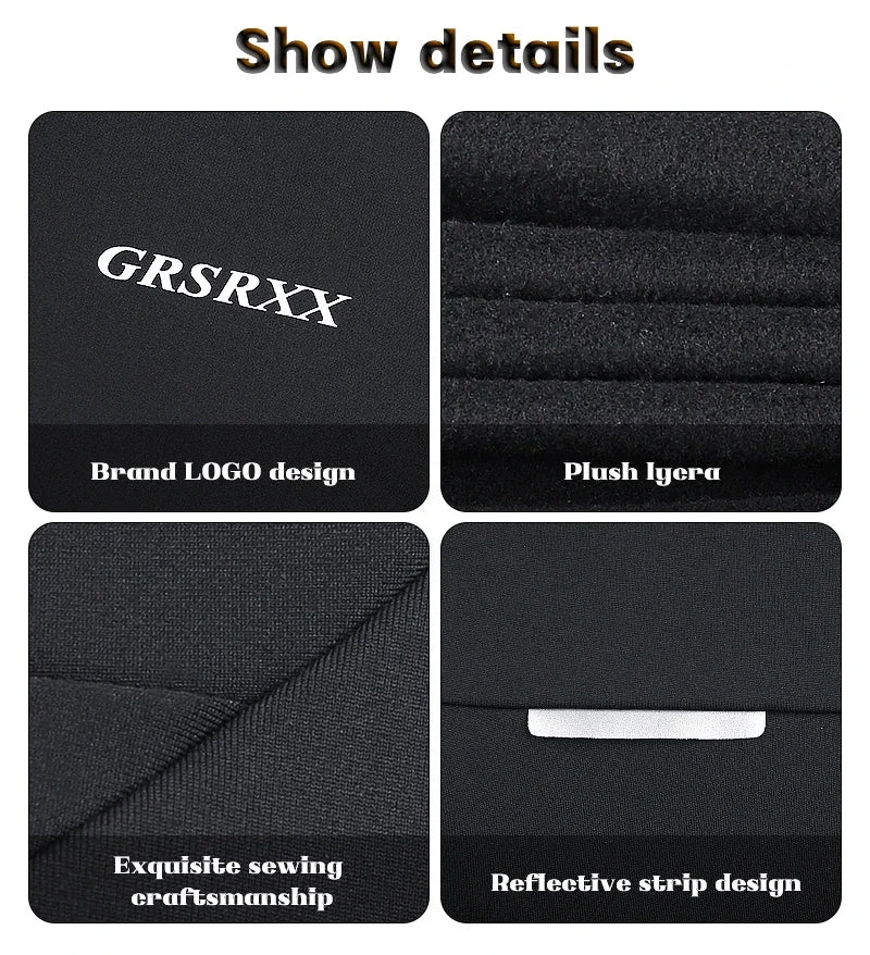 GRSRXX Thermal Winter Cycling Jacket – Unisex MTB Bike Coat & Sleeveless Long Sleeve Cycling Jersey