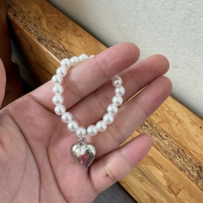 Labubu 4.0 Monsters Pin — Pearl Love Necklace Pendant for Mini Labubu Doll Accessories