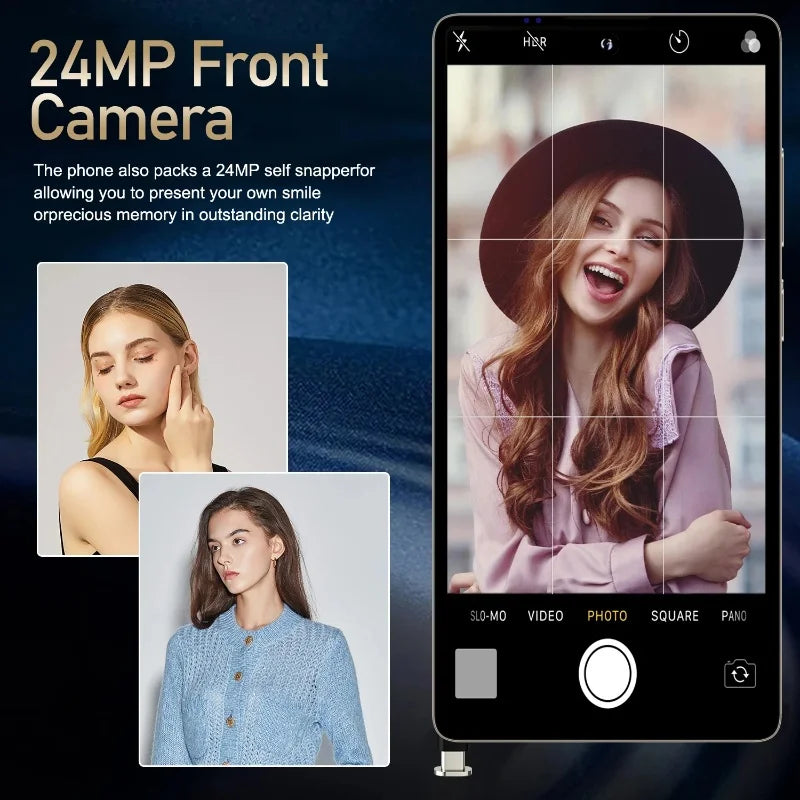 Global Vision S25 Ultra 5G Smartphone – Android 12, 8GB RAM, 512GB ROM, 6.8" 1920x1080 HD, Dual 24+48MP Cameras, 4/5G Mobile Phone