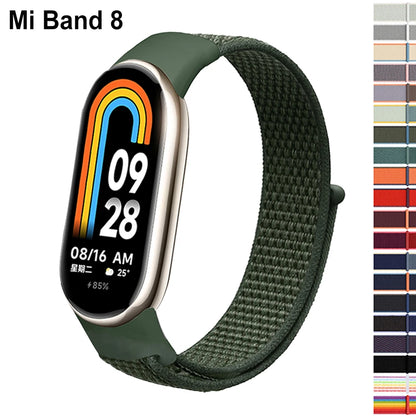 Nylon Loop Strap for Xiaomi Mi Band 9 & 8 NFC – Sport Replacement Wristband for Mi Band 7 6 5 4 3