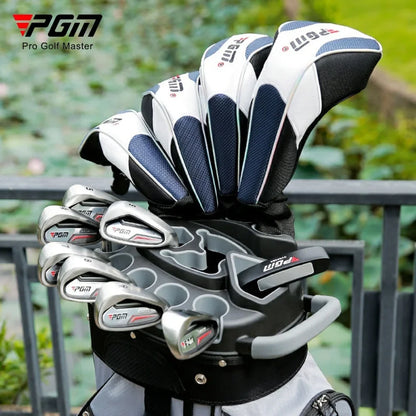 PGM Stand-Up Golf Bag – Waterproof 14-Way Divider Cart Bag with Anti-Collision Frame & Insulated Pocket for Men & Women