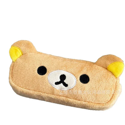 Kawaii Rilakkuma Pencil Case - Cute Cartoon Bear Pen Pouch Organizer for Kids, Girls & School Supplies Gift