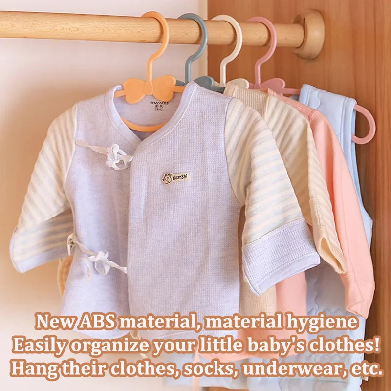 Baby Clothes Hangers – 10PCS Cute Kids Hanger Clips for Closet & Display