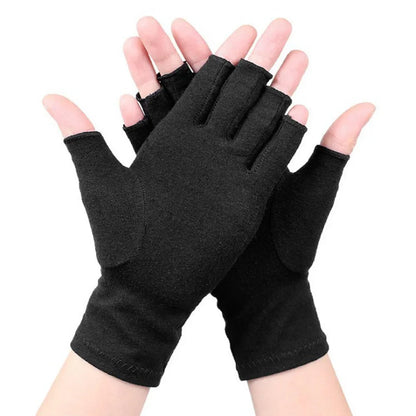 Compression Arthritis Gloves – Wrist Support Therapy, Joint Pain Relief, Half-Finger Gloves for Cycling & Daily Use