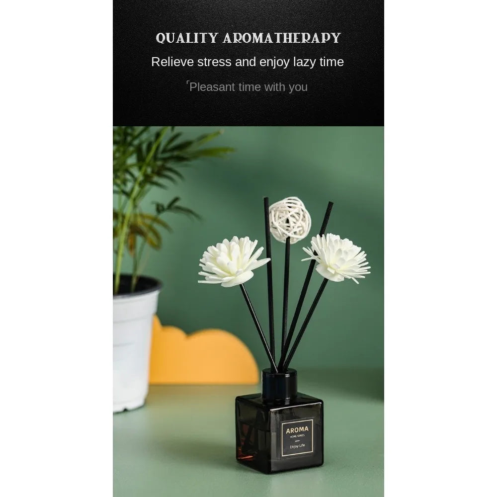 50ml Diffuser & Scent Candle Set – High-Quality Aromatherapy Essential Oils with Lime & Basil Gift Box for Home Decor