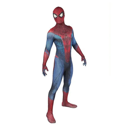 Men's Spider Superhero Halloween Costume - 3D Printed Cosplay Jumpsuit with Mask and Headpiece
