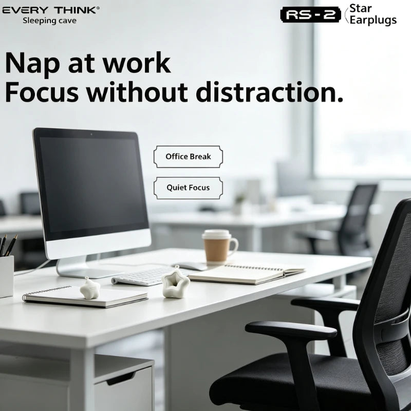 EVERYTHINK Sleeping Ear Plugs - Soft Noise Reduction & Sound Insulation Ear Protection