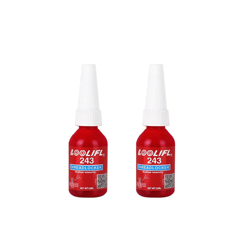 LOOLIFL Blue Thread Locker 243 - Anaerobic Screw & Bolt Adhesive for Metal Fasteners, Rustproof Sealant
