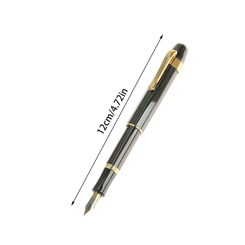 Antique Brass Pocket Rollerball Pen - Short Portable Smooth Writing Pen for Office, School & Gifts