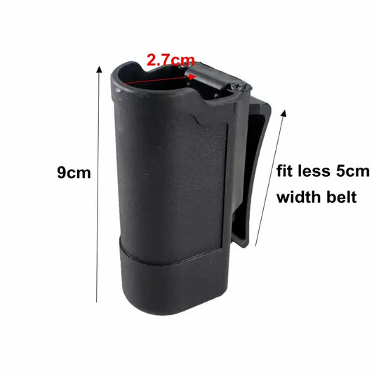Tactical Flashlight Holster - Adjustable Duty Belt Torch Holder for Outdoor Gear