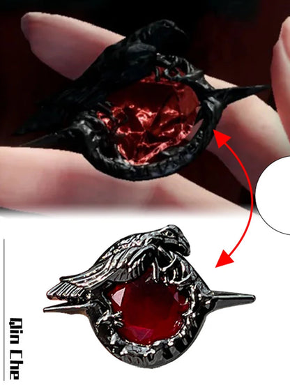 Love & Deepspace Sylus Crow Cosplay Pendant – DIY Plush Keychain, Alloy Pin for Halloween Party Decor & Costume Accessory