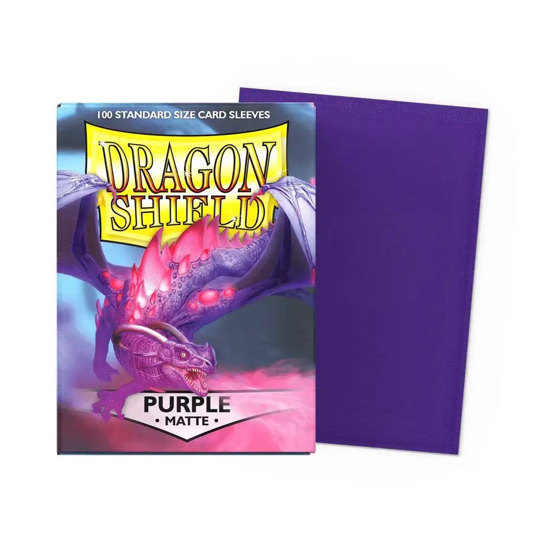 100PCS Dragon Shield Card Sleeves Box — Multicolor Matte Protectors for TCG, PTCG & Board Games