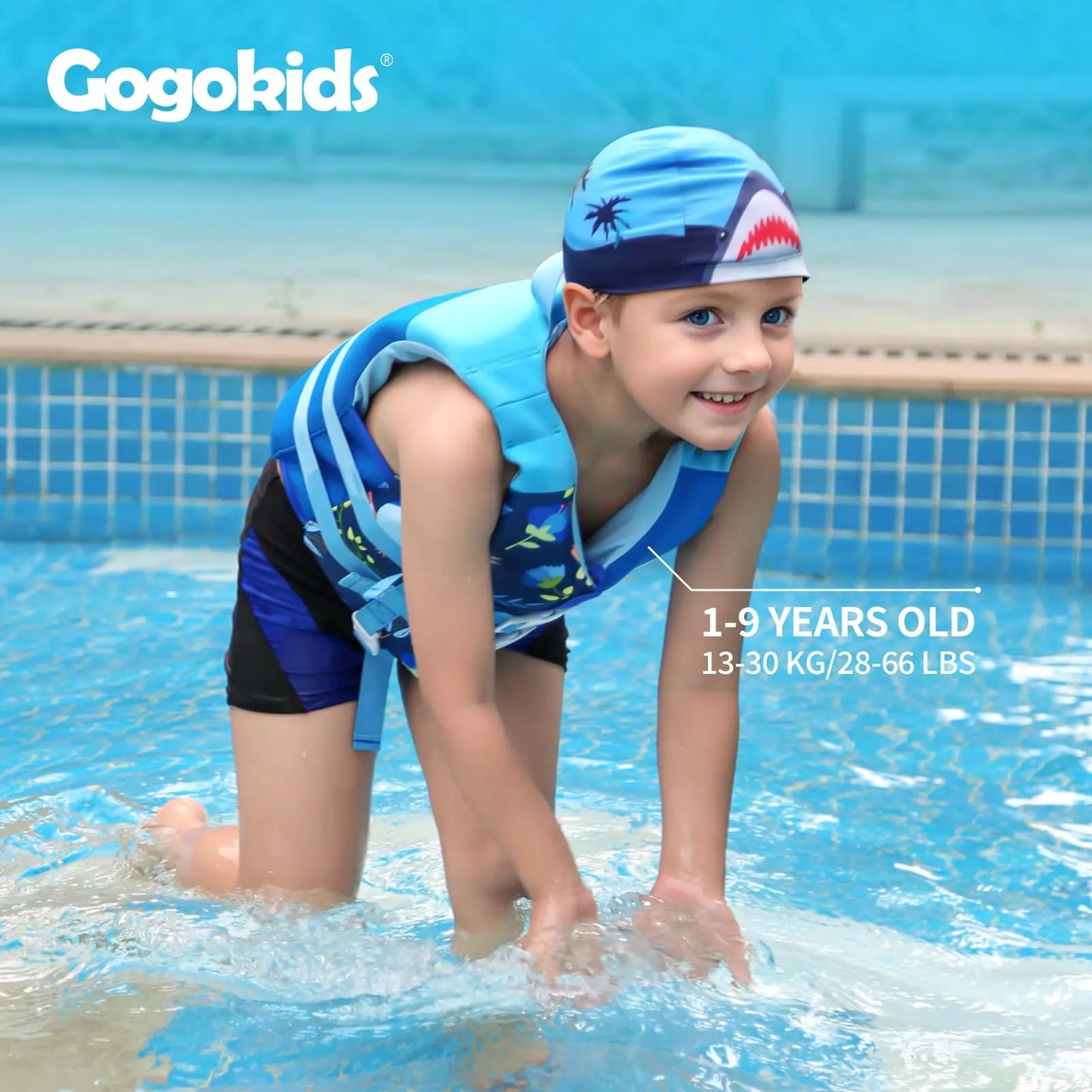 Gogokids Kids Life Jacket – Neoprene Float Vest for Toddlers, Swim Training & Buoyancy Swimwear