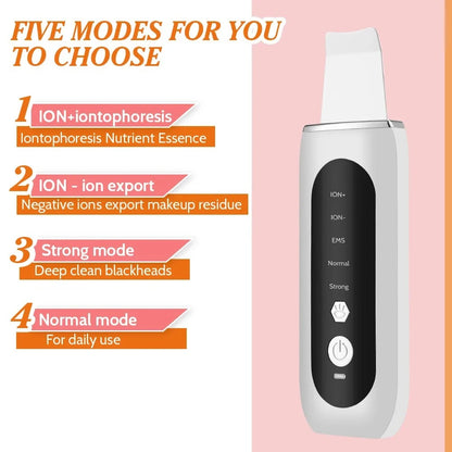 Electric 5-Speed Scraping Machine – Pore Cleaner for Blackhead Removal Beauty Device
