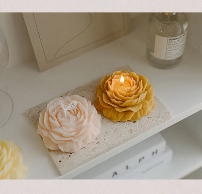 Peony Flower Scented Candle - Perfect Gift Decoration for Mother's Day & Birthdays