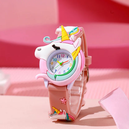 Cartoon Silicone Gift Watch for Kids – Cute Colorful Wristwatch for Boys and Girls