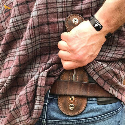 Genuine Leather Coin Purse for Men – Vintage Cowhide Multi-Function EDC Wallet and Waist Money Bag