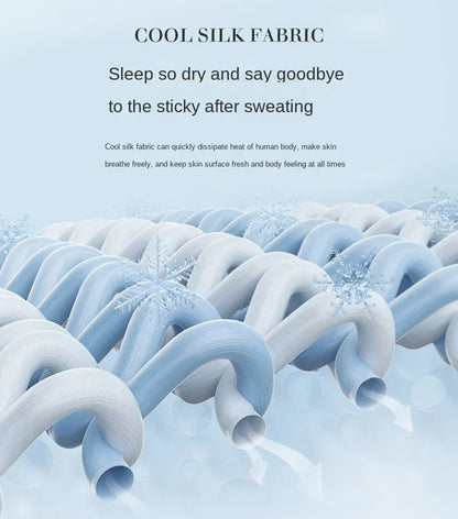 High-Quality Cooling Blanket – Smooth Air-Conditioning Comforter, Lightweight Summer Quilt with Double-Sided Cooling Fabric