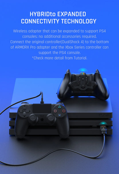 BIGBIG WON ARMOR-X Pro Rear Paddle Adapter – Back Button Attachment & Extension Keys for Xbox Series X/S Controller & NS Switch