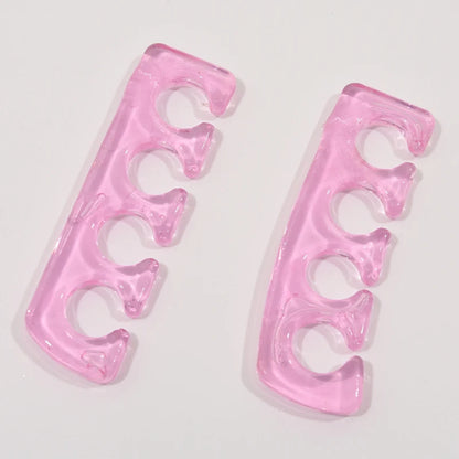 Soft Silicone Toe Separators - Flexible Finger Spacers for Pedicure, Nail Polish, Foot Care & Toe Alignment