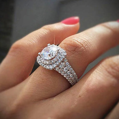 Hip Hop Style Men’s Rings - Copper Iced Out Bling Pave Cubic Zirconia Geometry Fashion Ring Jewelry Charm