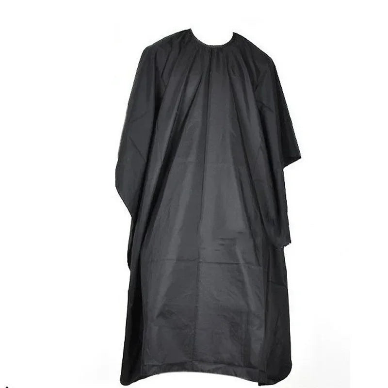 Professional Black Hairdressing Cape – Waterproof Salon Barber Gown, Hair Cutting Apron Wrap