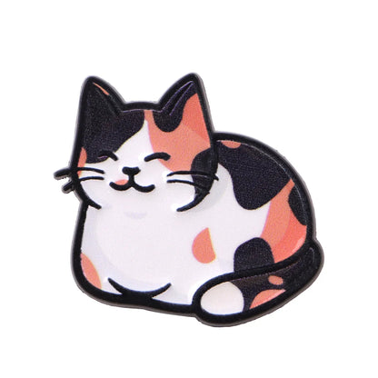 Cute Cat Enamel Pin — Cartoon Animal Lapel Brooch for Backpacks, Cosplay & Kids Gifts