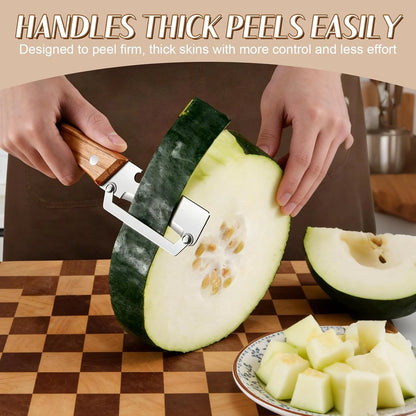 3-in-1 Vegetable Peeler - Stainless Steel Fruit Peeler, Shredder & Slicer