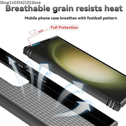 Rotating Camera Lens Armor Case - Military Grade Protective Cover for Samsung Galaxy S20-S25 Series & Note Models