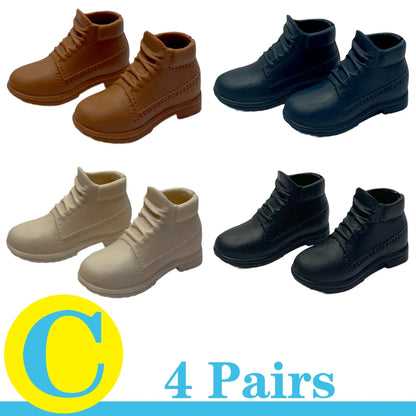 NK Mix 12" Fashion Doll Shoes & Clothes — Casual Leather Sneakers, Boots & Slippers for Boy & Princess Dolls