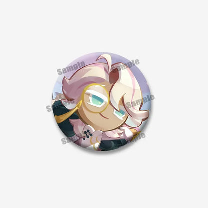 Cookie Run Kingdom Shadow & Milk Button Brooch – Cute Cartoon Enamel Pin for Bags, Clothing & DIY Accessories