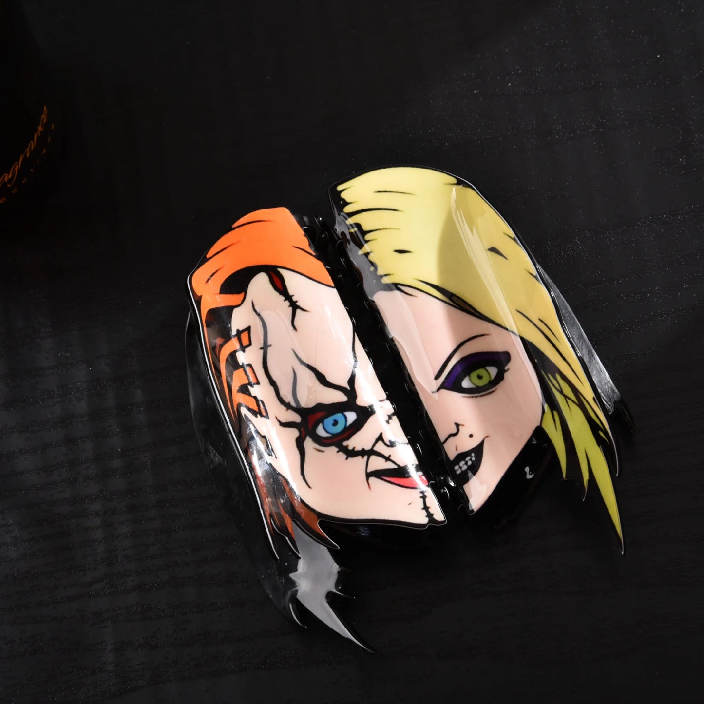 New Horror Series Hair Clips — Acrylic Claw Clips with Clown, Crab, and Shark Designs, Halloween Hair Accessories for Women