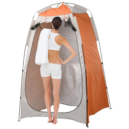 Portable Beach Shower Toilet Changing Tent – Privacy Shelter with Window, Sun & Rain Protection for Outdoor Camping Bathroom