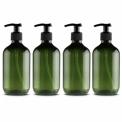 4pcs 500ml Soap Dispenser Pump Bottles – Thickened Refillable Shampoo, Lotion, and Soap Containers for Bathroom