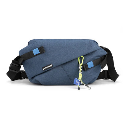 2024 High-Quality Nylon Panelled Waist Pack – Unisex Chest & Crossbody Bag for Outdoor Travel