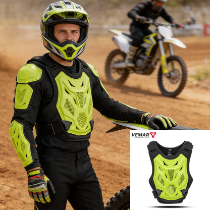 Motorcycle Motocross Racing Vest – Adult Off-Road Armor Chest Protector for Dirt Bike Safety