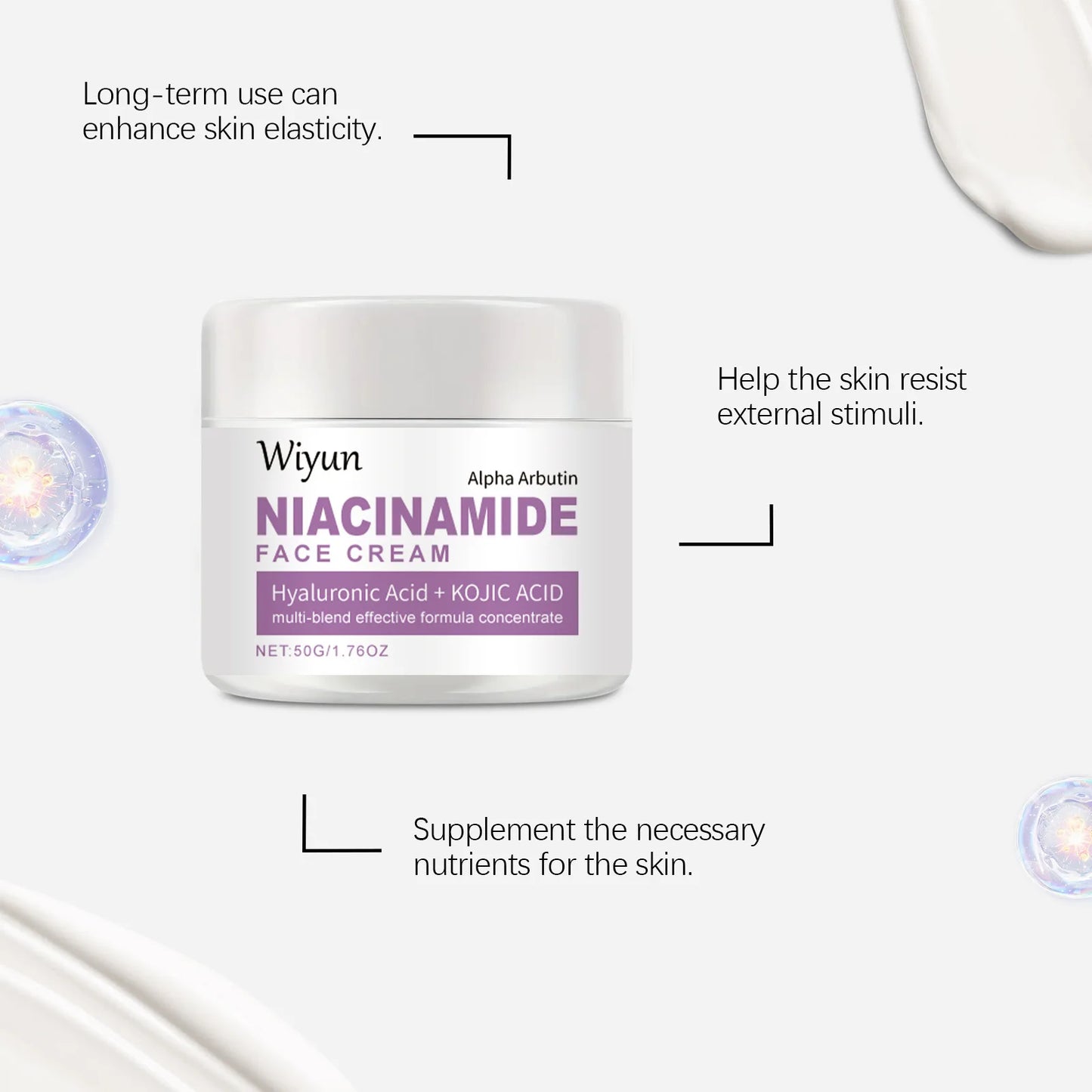 Niacinamide Face Cream – Anti-Dark Spot & Melanin Control, Pigmentation Reduction, Hydrating Whitening Moisturizer for Smooth & Radiant Skin