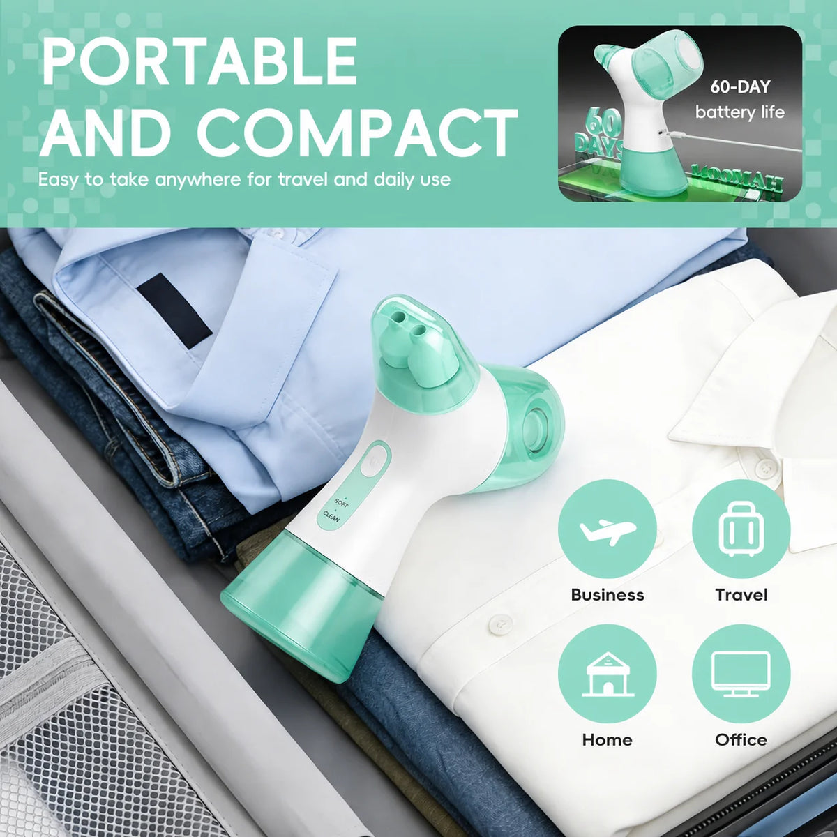 Nasal Irrigation System – Sinus Rinse Machine with Water and Waste Collection Tanks for Nasal Cleansing