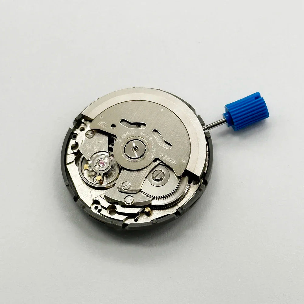 NH35 Premium Automatic Mechanical Movement NH35A 24 Jewels Self-Winding Watch Movement – High Accuracy Replacement with Date Wheel (3/3.8/6 Position)
