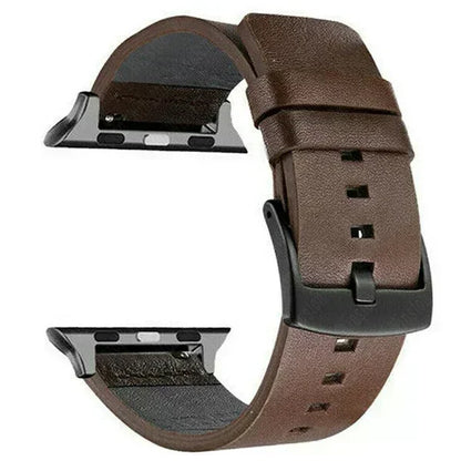 High-Quality Leather Strap for Apple Watch Ultra 2 - Compatible with 49mm, 45mm, 41mm, 44mm, 40mm, and IWatch Series 6, SE, 5, 4