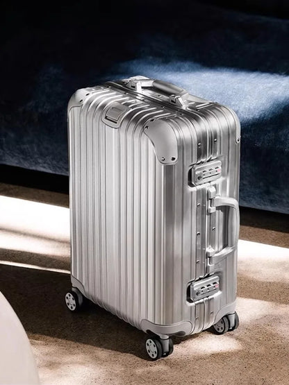 Aluminum Magnesium Alloy Rolling Suitcase – Designer Carry-On & Cabin Luggage, 20/28/30 Inch Trolley Case