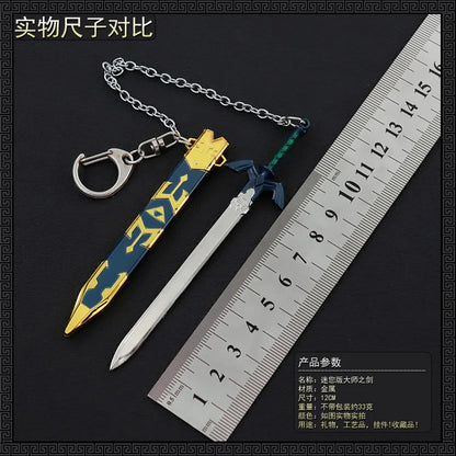 12CM Legend of Zelda Master Sword – Full Metal Craft Ornament with Sheath