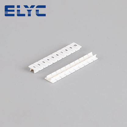 100Pcs ZB6 UK DIN Rail Terminal Block Marker Strips – Blank Zack Label Accessories for UK2.5B UK5N PT4 ST4 UKK UKKB5 DIKD1.5